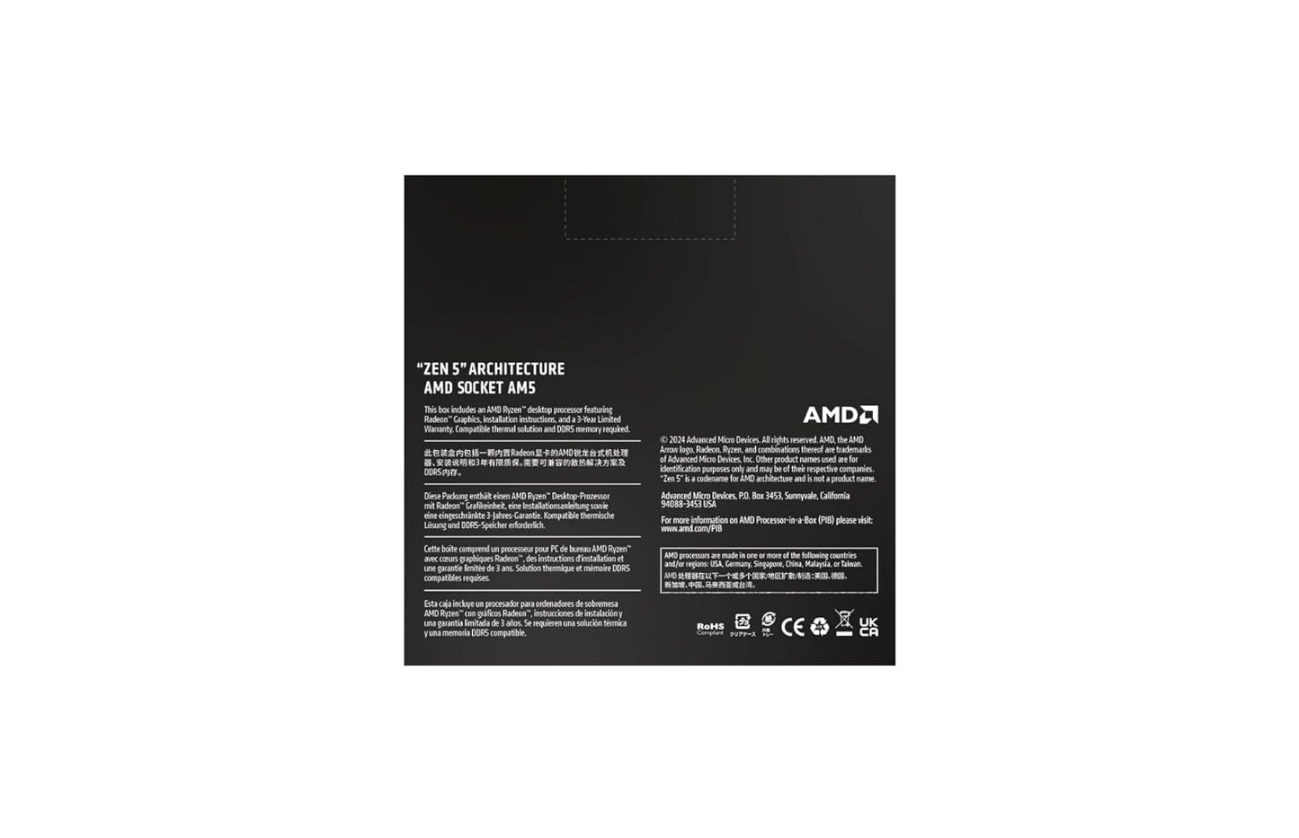 AMD Ryzen 9 9900X Desktop Processor