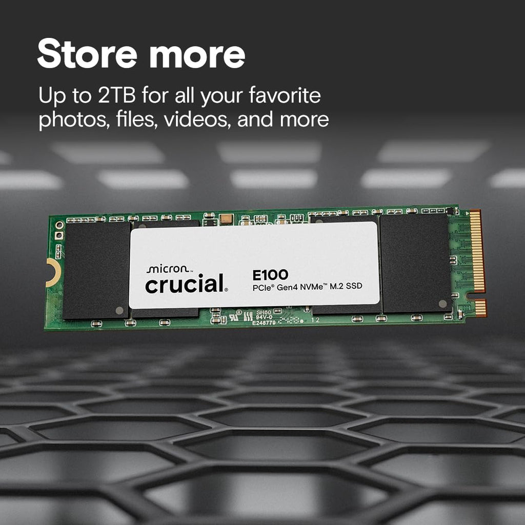 SSD 480GB CRUCIAL E100 NVME