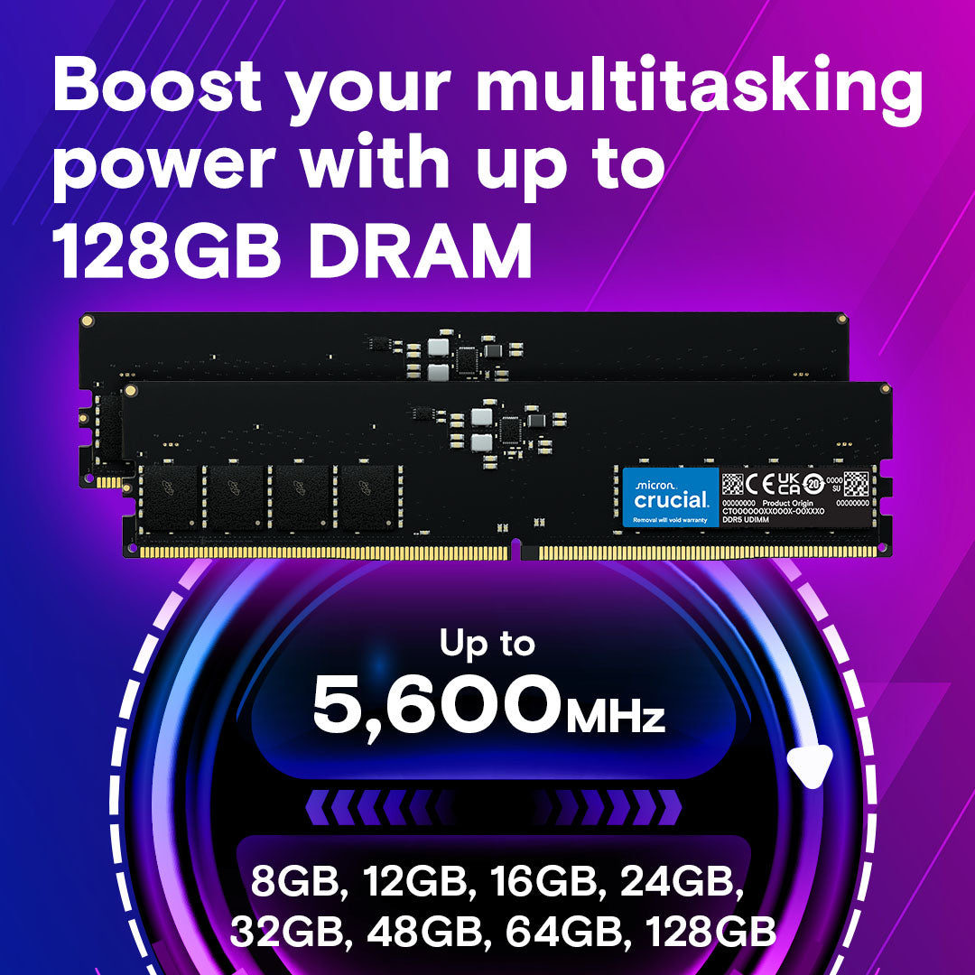 16GB DDR5 CRUCIAL 4800MHZ LAPTOP D