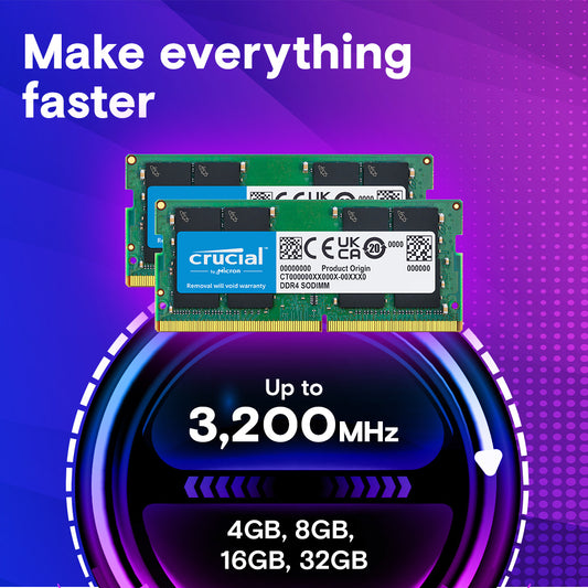 32GB DDR4 CRUCIAL 3200MHZ DT