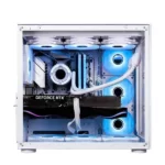 Ant Esports Crystal RGB (E-ATX) Mid Tower Cabinet (White) - Image 3