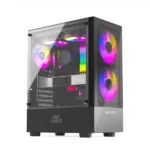 Ant Esports ICE-100 Auto RGB Cabinet (Black)
