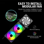 Ant Esports Infinity Flow ARGB – 120mm PWM Cabinet Fan (Triple Pack) - Image 5