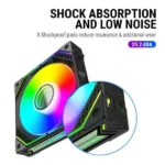 Ant Esports Infinity Flow ARGB – 120mm PWM Cabinet Fan (Triple Pack) - Image 2