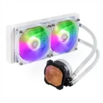 Cooler Master MasterLiquid 240L Core ARGB 240mm CPU Liquid Cooler (White) - Image 2