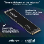 Crucial P3 Plus 1TB M.2 NVMe Gen4 - Image 2
