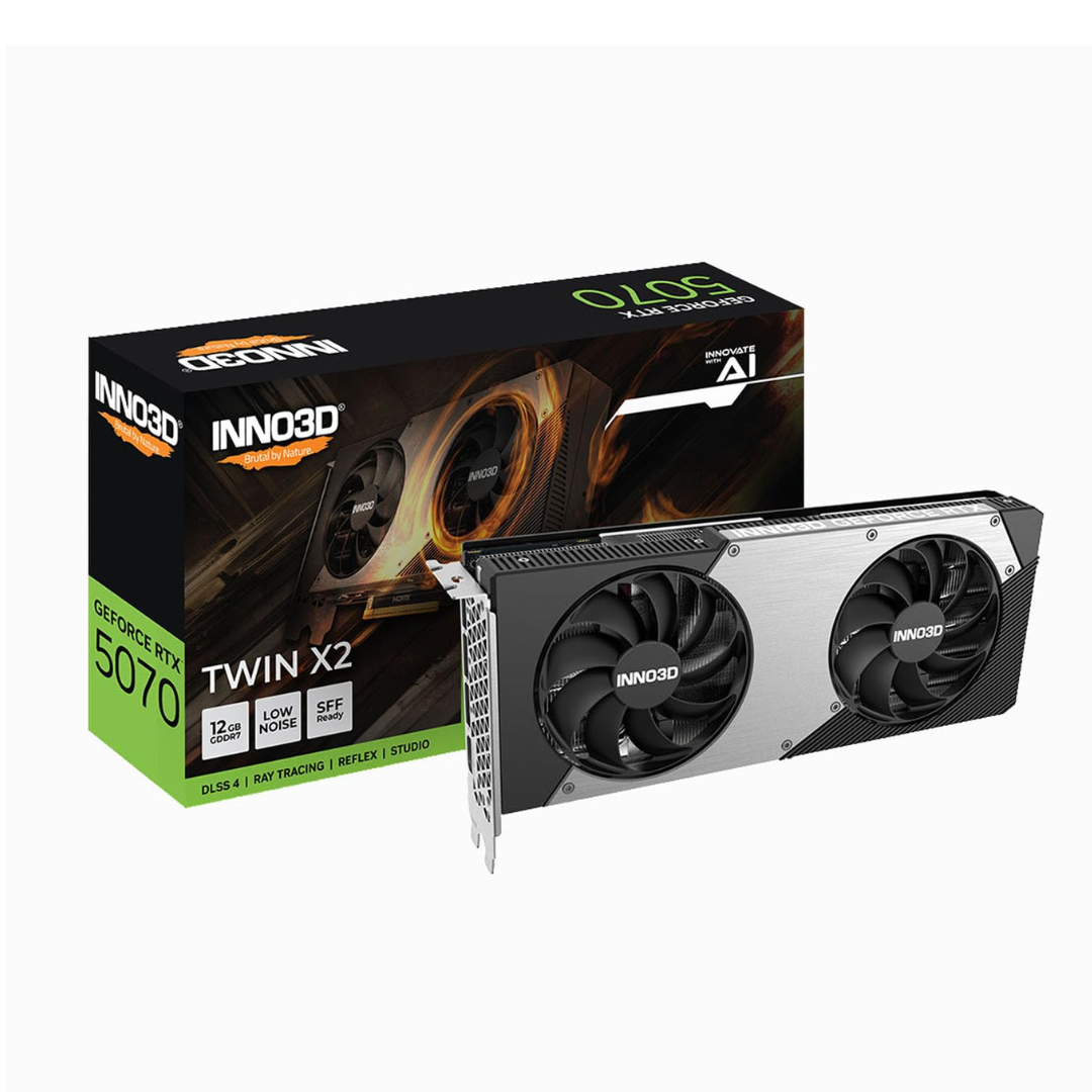 12GB RTX 5070 INNO3D TWIN X2 OC (1) 12GB RTX 5070 INNO3D TWIN X2 OC - Image 1