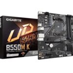 GIGABYTE B550M-K AM4 Micro-ATX Motherboard with PCIe 4.0 Support