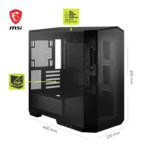 MSI MAG PANO M100R PZ Black Mid-Tower Gaming Cabinet  | ARGB Fans - Image 5