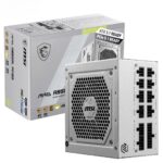 MSI MAG A850GL PCIe 5 White Power Supply – 850W 80 Plus Gold ATX 3.0 PSU