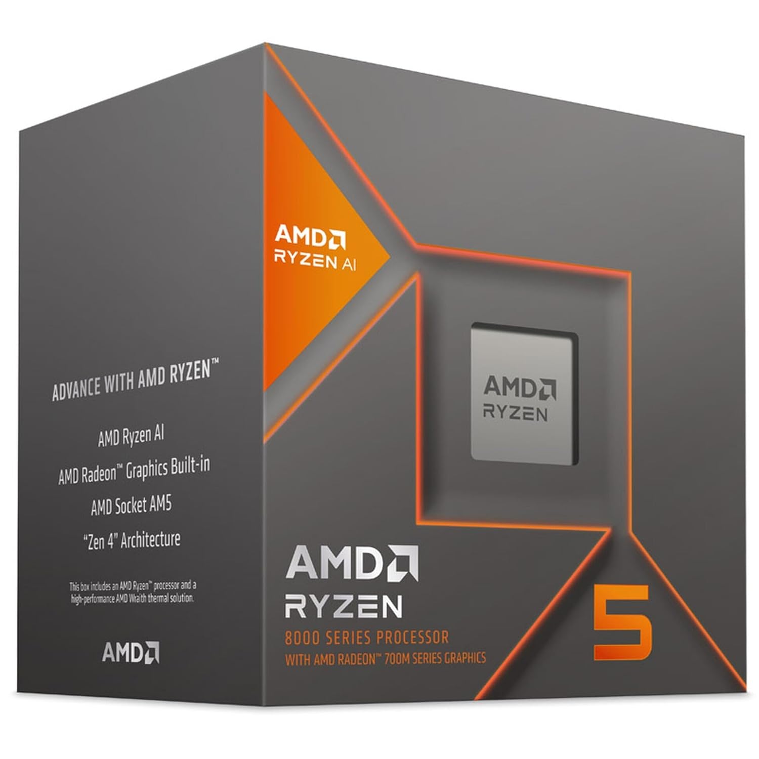 AMD RYZEN 5-8600G 1 AMD Ryzen 5 8600G Desktop Processor - Image 1