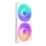NZXT F280 RGB Core 280mm Single-Frame White RGB Cabinet Fan