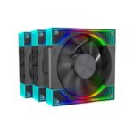 Ant Esports Quartzflow ARGB 120mm 3-in-1 Cabinet Fan Kit – Black