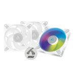 Arctic P12 PWM PST ARGB 120mm White Cabinet Fan (Triple Pack)
