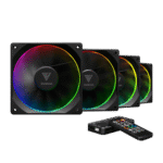 Gamdias Aeolus M3-1204R 120mm PWM ARGB Cabinet Fan (4-Pack)