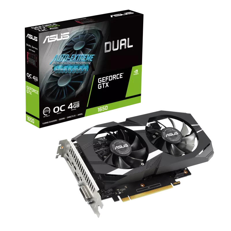 ASUS Dual GeForce GTX 1650 V2 OC Edition 4GB Graphics Card - Image 1
